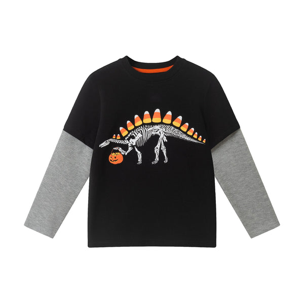 kids-size-8-halloween-graphic-twofer-tee-candy-dino Sophia's StyleTee Shirts-1